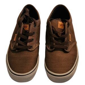 Vans Atwood Deluxe Cushioned Skate Shoes Sneakers Brown Gray Unisex Kid's Size 5